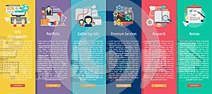 Creative Process Vertical Banner Concept