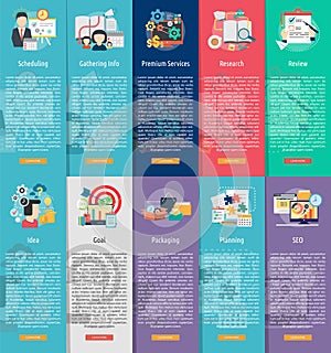 Creative Process Vertical Banner Concept