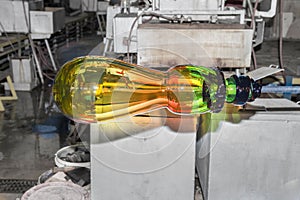 Creative products of the master glassmakers in Moser Glass Factory in Czech Republic