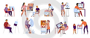 Creative Professions Flat Icons