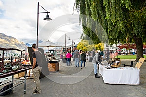 Creative Queenstown Arts and Crafts Markets which is located at the lake front at Earnslaw Park in Queenstown.