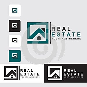 Creative Real Estate Logo Design , Building, Home, Architect, House, Construction, Property , Real Estate Brand Identity , Vol 304