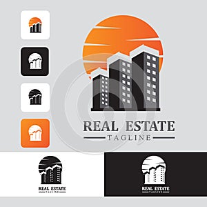 Creative Real Estate Logo Design , Building, Home, Architect, House, Construction, Property , Real Estate Brand Identity , Vol 319