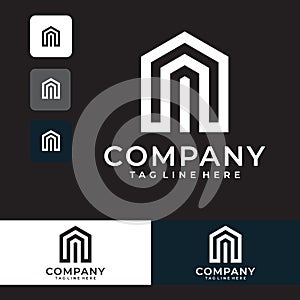 Creative Real Estate Logo Design , Building, Home, Architect, House, Construction, Property , Real Estate Brand Identity , Vol 351