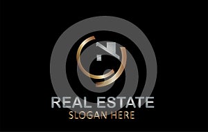 Creative Real Estate Logo Design Vector