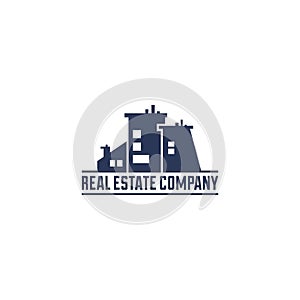 Creative real estate pictorial logo design