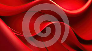 Creative red textile wave abstract flying background
