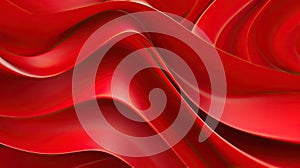 Creative red textile wave abstract flying background