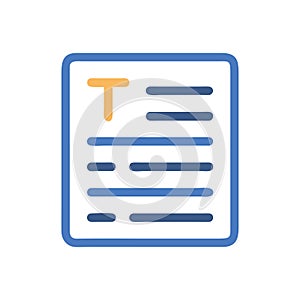 Creative Text Editor Icon Representation