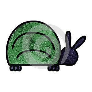 A creative retro grunge texture cartoon green bug