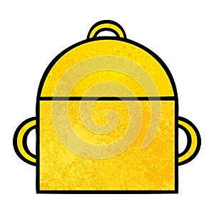 A creative retro grunge texture cartoon ruck sack