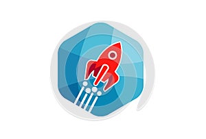 Sky Launch Logo Design Illustration