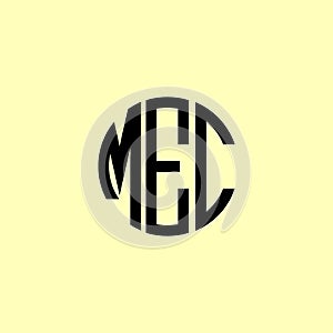 Creative Rounded Initial Letters MEC Logo