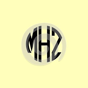 Creative Rounded Initial Letters MHZ Logo