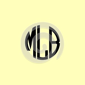 Creative Rounded Initial Letters MLB Logo