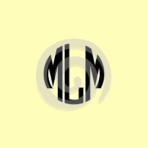 Creative Rounded Initial Letters MLM Logo