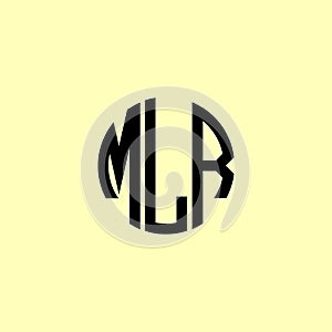 Creative Rounded Initial Letters MLR Logo