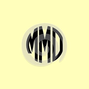 Creative Rounded Initial Letters MMO Logo