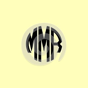 Creative Rounded Initial Letters MMR Logo photo