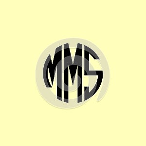 Creative Rounded Initial Letters MMS Logo