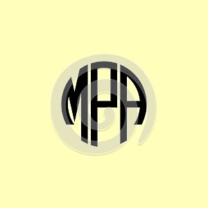 Creative Rounded Initial Letters MPA Logo