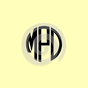 Creative Rounded Initial Letters MPD Logo