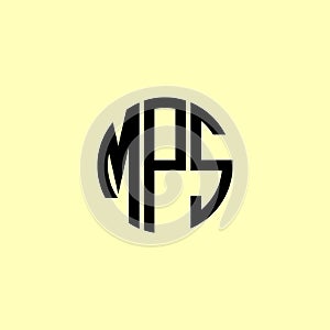 Creative Rounded Initial Letters MPS Logo