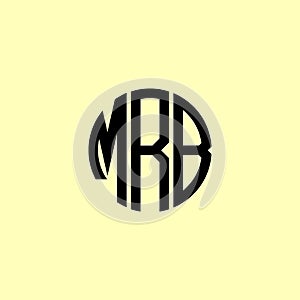 Creative Rounded Initial Letters MRB Logo