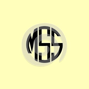 Creative Rounded Initial Letters MSS Logo