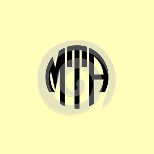 Creative Rounded Initial Letters MTA Logo