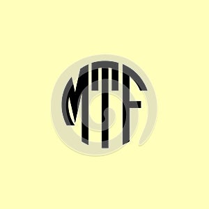 Creative Rounded Initial Letters MTF Logo photo