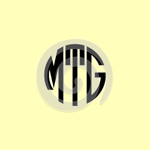 Creative Rounded Initial Letters MTF Logo photo