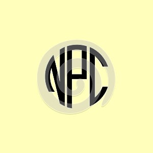 Creative Rounded Initial Letters NPC Logo