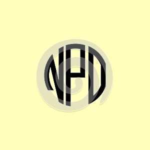 Creative Rounded Initial Letters NPO Logo photo