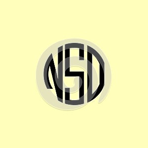 Creative Rounded Initial Letters NSO Logo