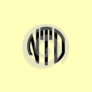 Creative Rounded Initial Letters NTO Logo photo