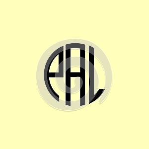 Creative Rounded Initial Letters PAL Logo
