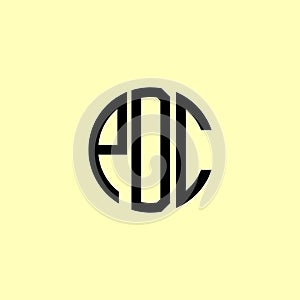 Creative Rounded Initial Letters PDC Logo