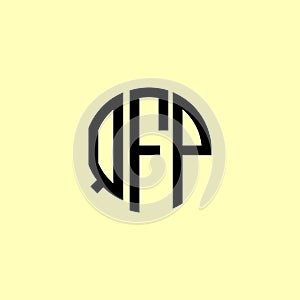 Creative Rounded Initial Letters QFP Logo