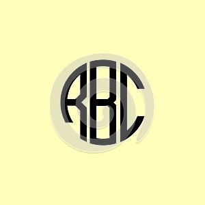 Creative Rounded Initial Letters RBC Logo photo