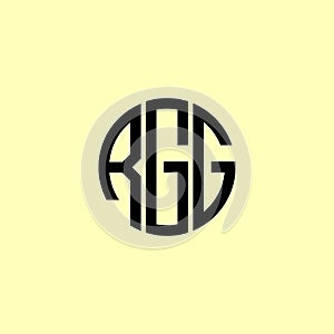 Creative Rounded Initial Letters RGG Logo