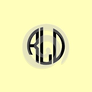 Creative Rounded Initial Letters RLD Logo photo