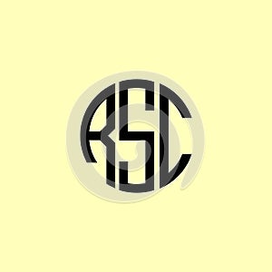 Creative Rounded Initial Letters RSC Logo photo