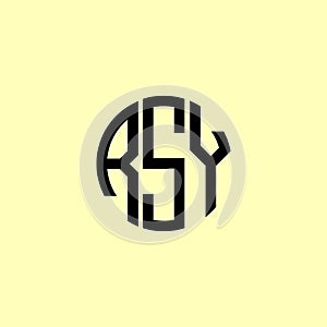 Creative Rounded Initial Letters RSX Logo