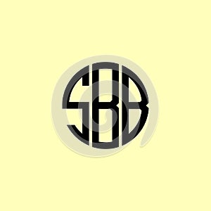 Creative Rounded Initial Letters SBB Logo photo