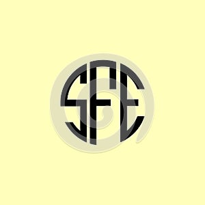 Creative Rounded Initial Letters SFE Logo