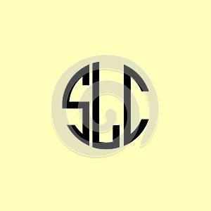 Creative Rounded Initial Letters SLC Logo photo