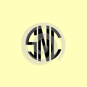 Creative Rounded Initial Letters SNC Logo