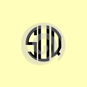 Creative Rounded Initial Letters SUQ Logo photo