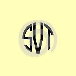 Creative Rounded Initial Letters SVT Logo